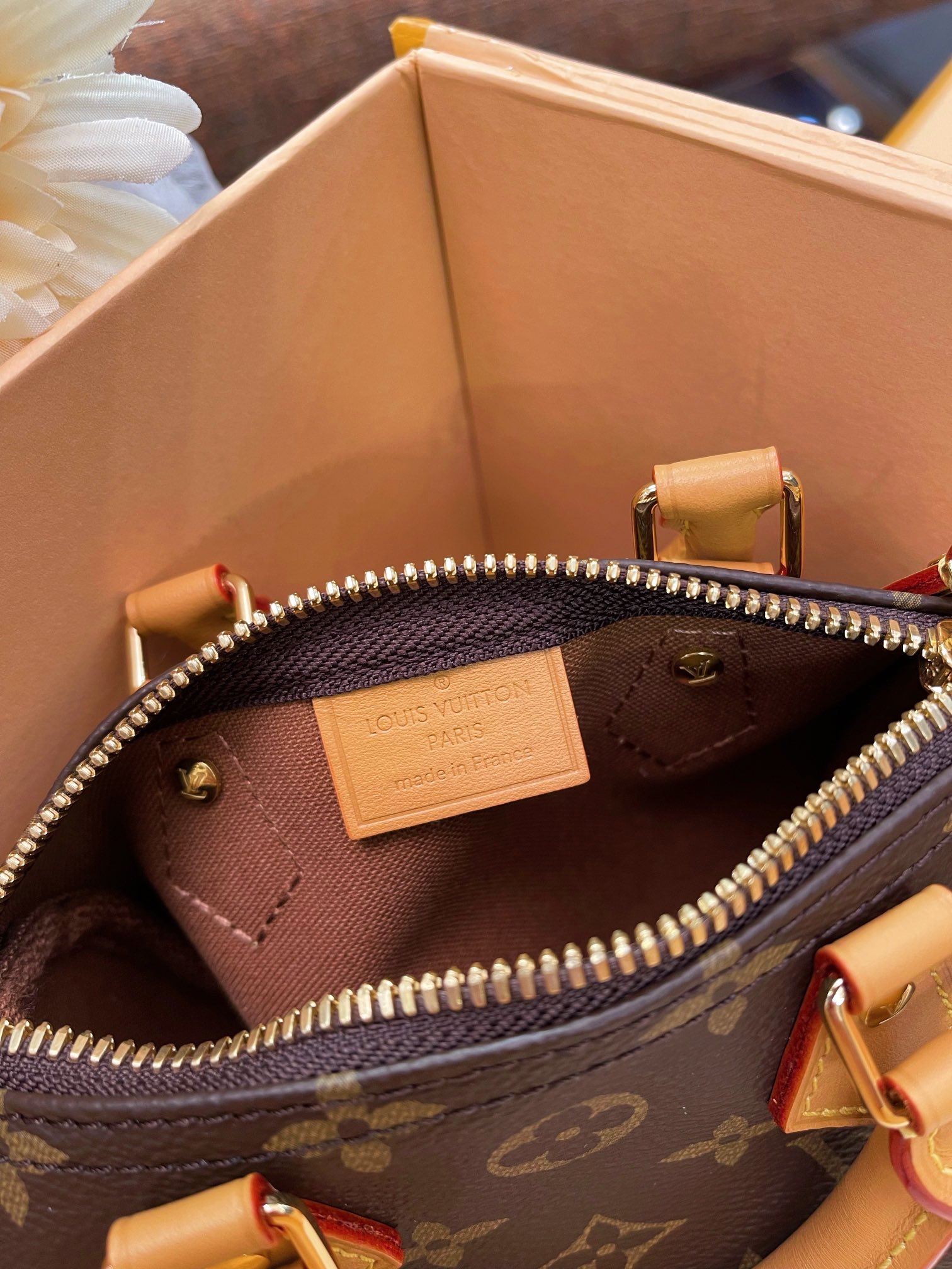 路易威登经典老花迷你波士顿手提包