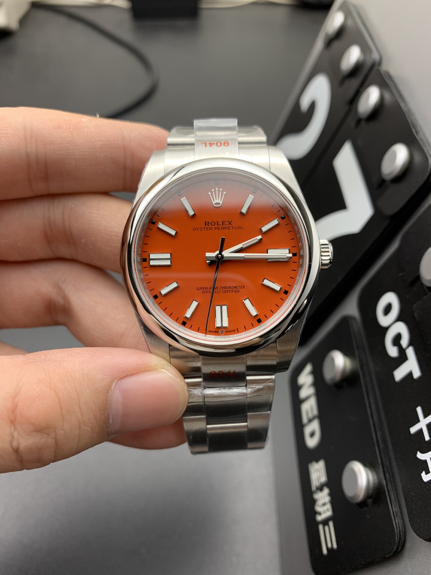 劳力士蚝式恒动橙盘自动机械腕表（超A复刻款）