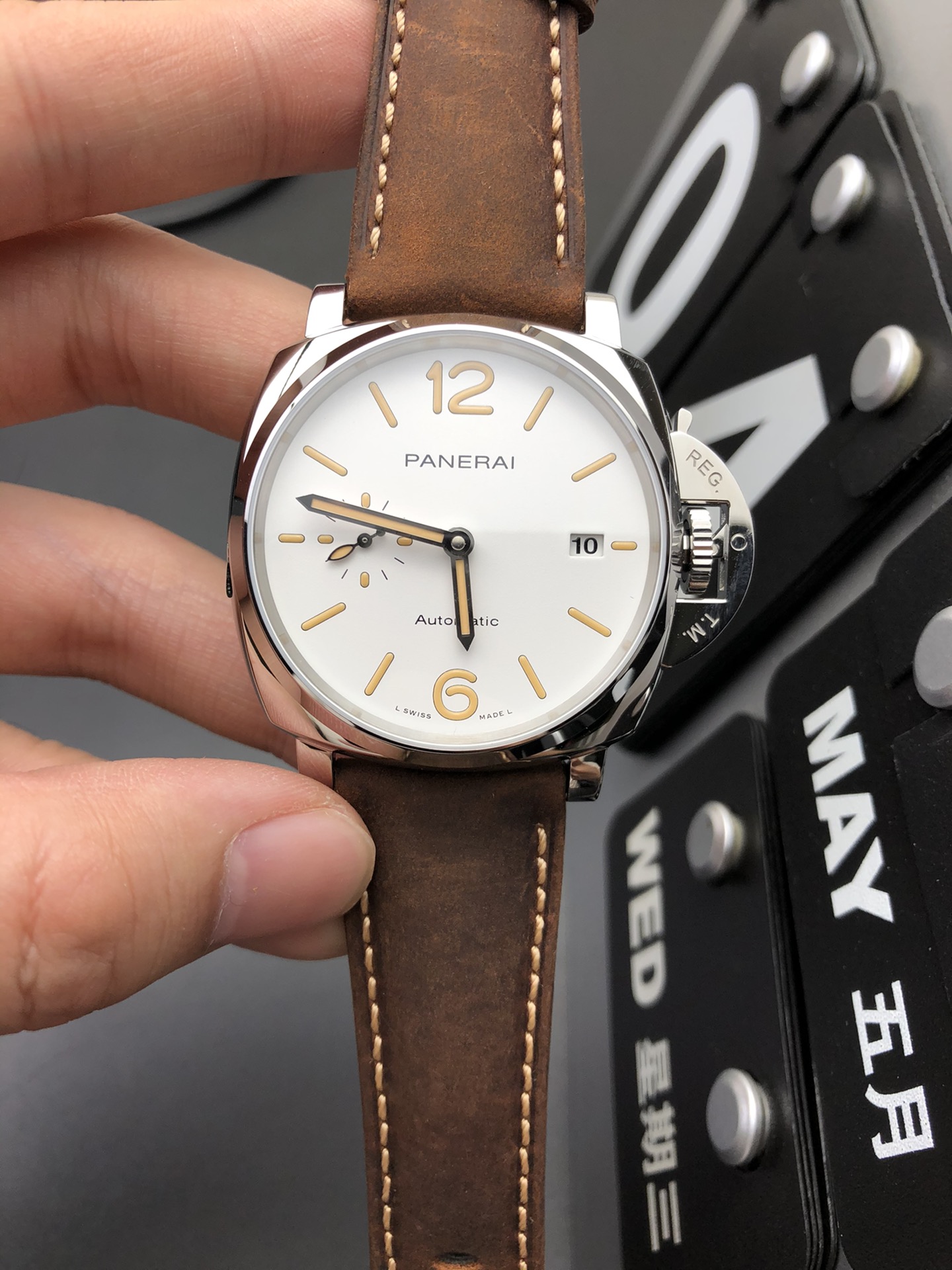 PANERAI 沛纳海庐米诺复古自动机械男表