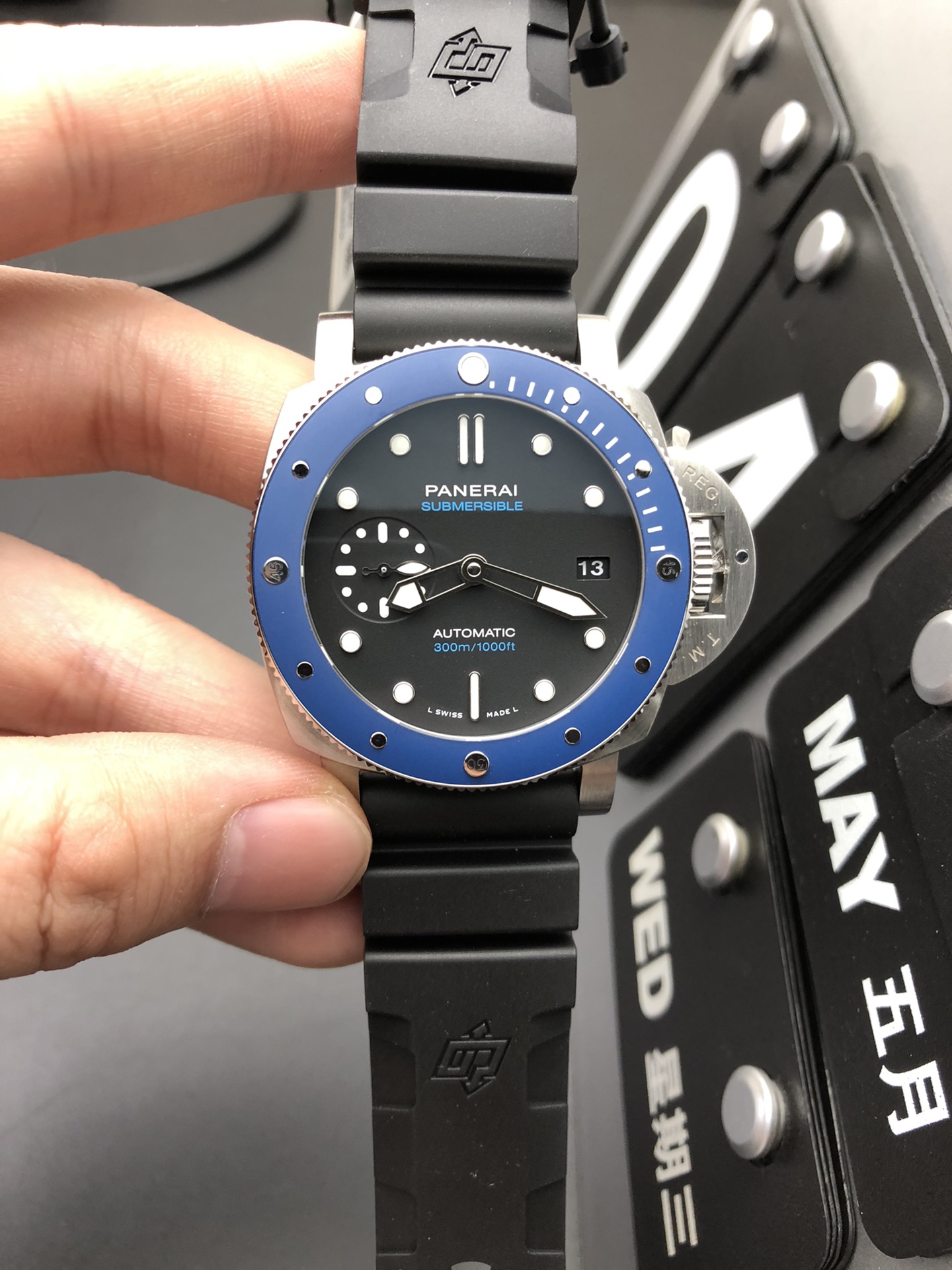 PANERAI SUBMERSIBLE 蓝圈自动机械潜水腕表