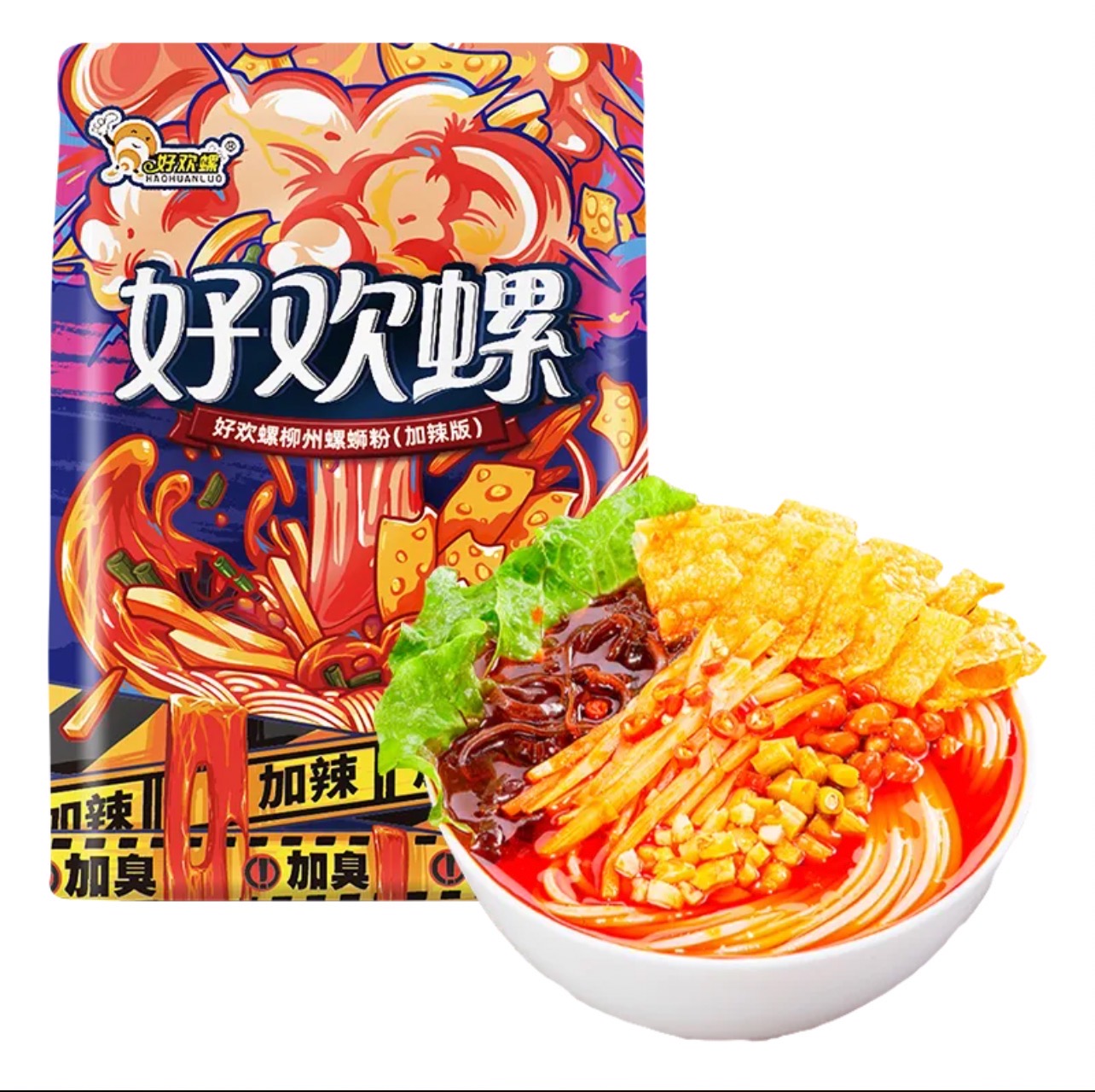 好欢螺柳州螺蛳粉(加辣加臭版) 好欢螺柳州螺蛳粉(加辣加臭版)